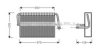 PRASCO MSV325 Evaporator, air conditioning